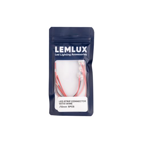COB 10mm pisteettömän LED-nauhan liitin 5kpl (nauha+johto 14cm)
