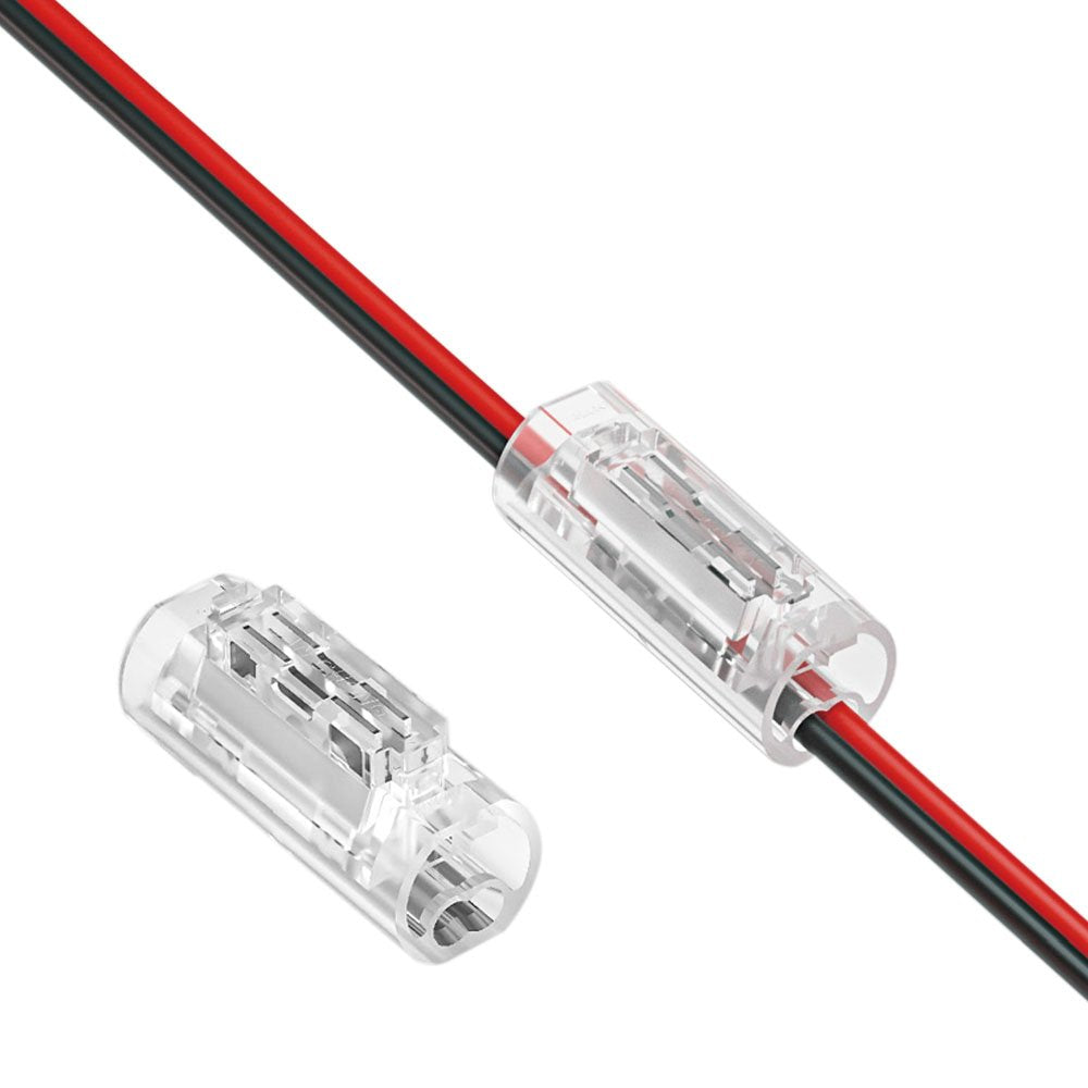 2-osainen helppo johtoliitin LED-valonauhoille max. 5A - Wire-X2