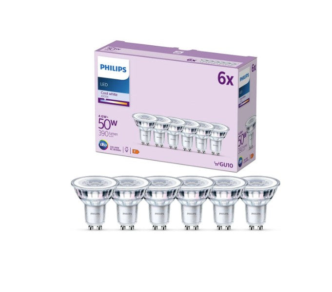 2,6W 2700K GU10 LED-lampa OSRAM LED-sockel PAR16 35 36° CRI80 230lm - 5-pack