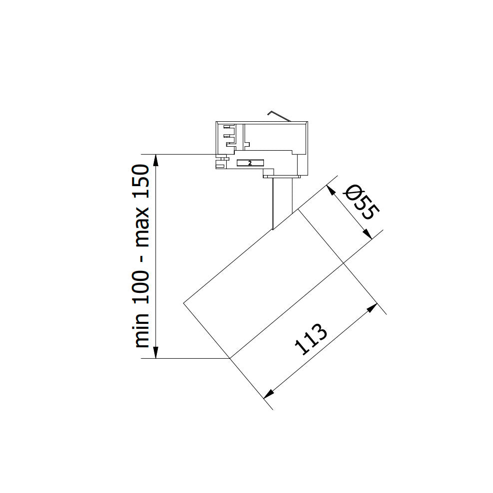 3-vaihekiskovalaisin-gu10-mitat