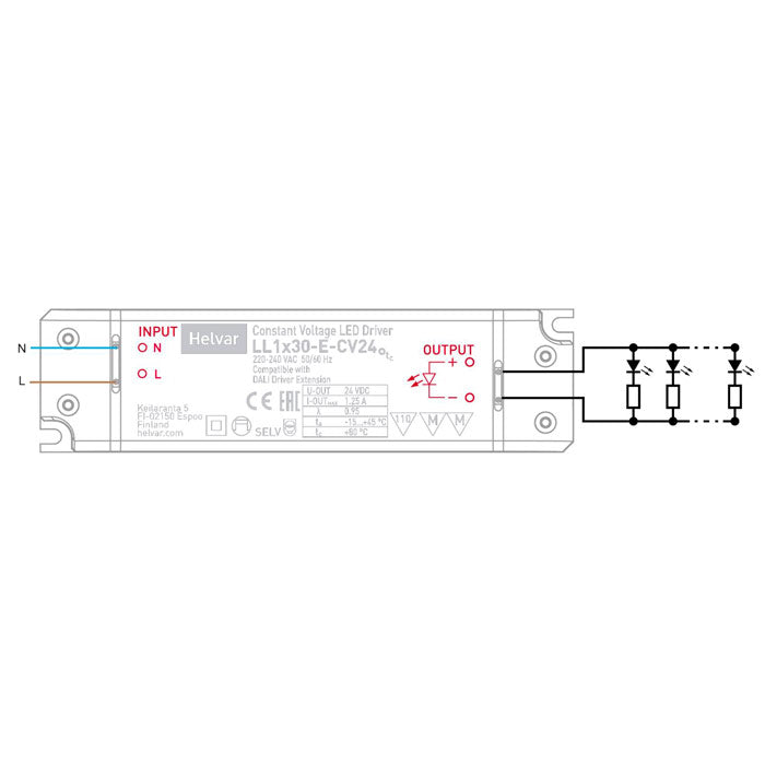 30w-24v-LED-muuntaja-HELVAR-asennus