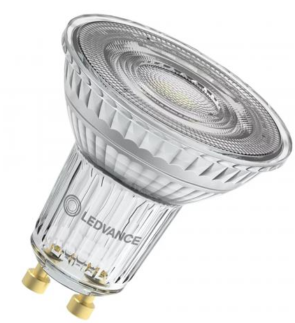 7W 3000K GU10 LED-lamppu LEDVANCE DIM PAR16 80 36° 575lm CRI>90, himmennettävä