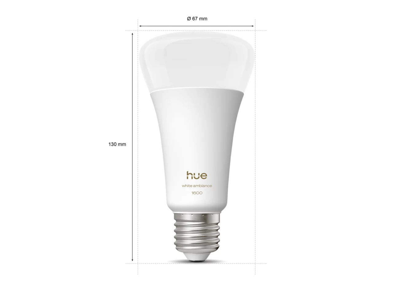 Philips Hue E27 älylamppu – White Ambiance A67, 1600 lm