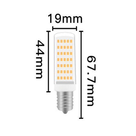 88pcs-2835SMD E14 Light Bulb dimensions