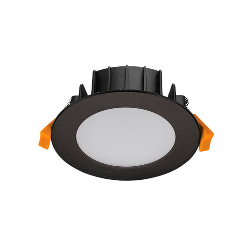 8W musta LED-alasvalo, 3000K-4000K-5000K, himmennettävä IP54