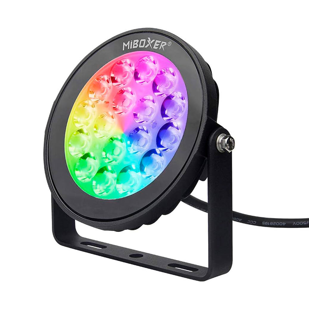 RGB+CCT LED-puutarhavalaisin, monivärinen valo ja himmennystoiminnot
