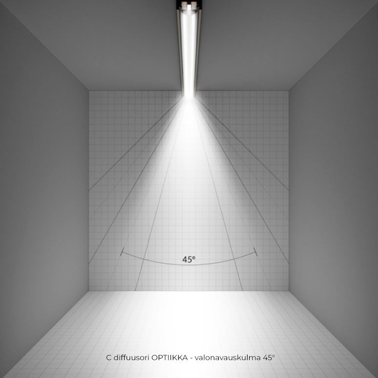C-diffuusori-optiikka-valoavauskulma-45astetta