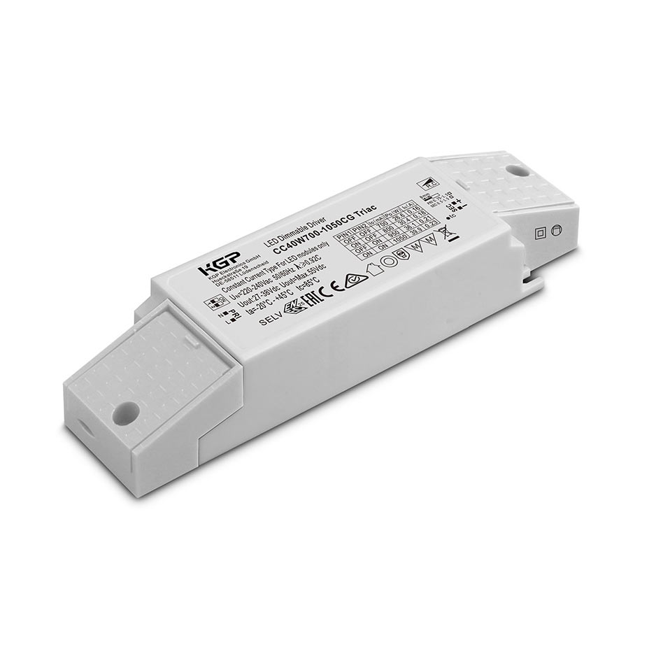 40W TRIAC-himmennettävä vakiovirtateholähde 700mA-1050mA 27-38V LED-paneeleille, tekniset tiedot