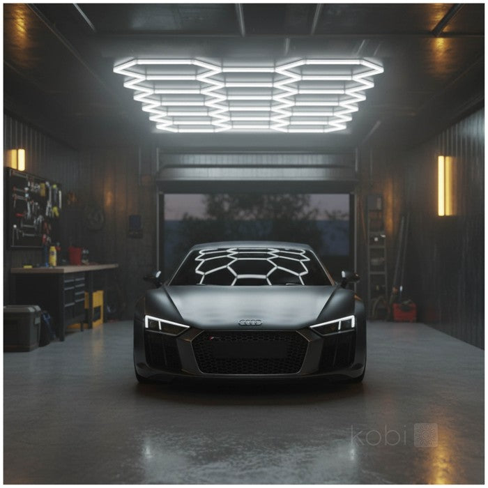 LED HEXLINE 300x516cm hexagon-kattovalaisin
