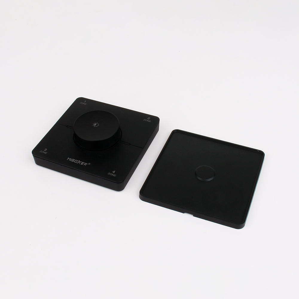 Langaton 4-kanav LED-seinäsäädin musta, himmennys ja CCT-värilämpötilasäätö K0S-B - Easy RF 2.4G