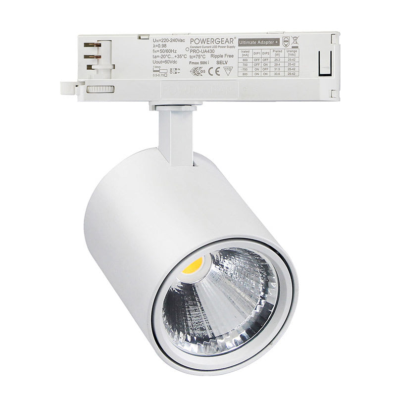 30W LED-kiskovalaisin 3-vaihekiskoon valkoinen 3000lm 4000K - Suomessa valmistettu