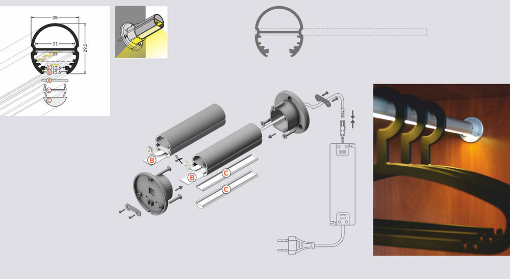 TANKO20-led-profiili-valaistu-vaatetanko-ohje