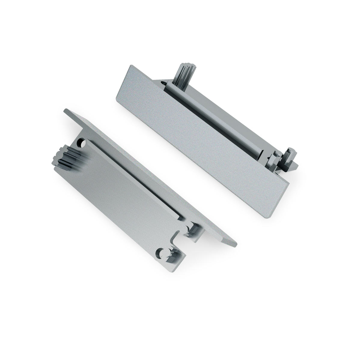 TASO8-LED-profiilin-päätypalat-2kpl-hopea