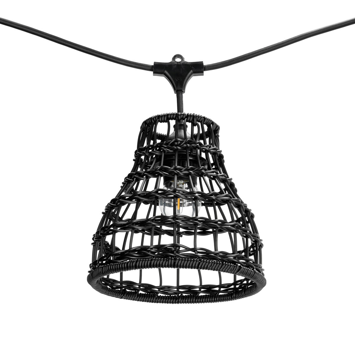 CRETE LED-Light chain set polyrotink brackets 5pcs, ROTTINKI black LS R2