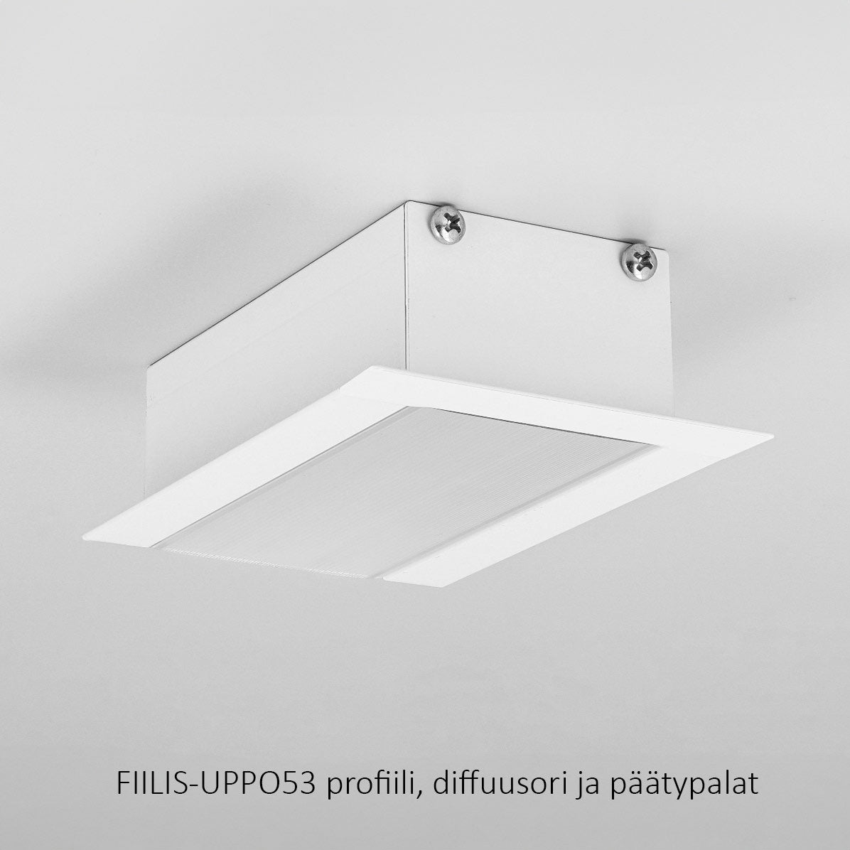 FIILIS-UPPO53 LED-profiili, uppoasennettava suurikokoinen profiili, 2000mm