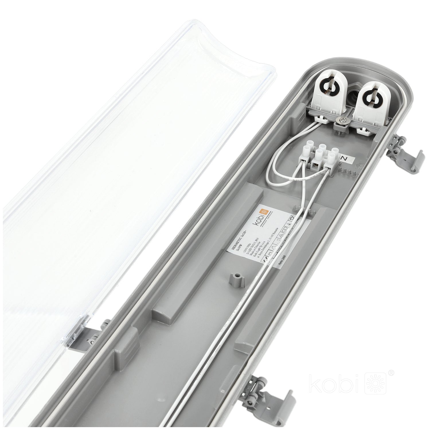 32W 4000K LED-120cm fluorescent tube luminaire LED-with 3200lm tubes - HERMETIC IP65