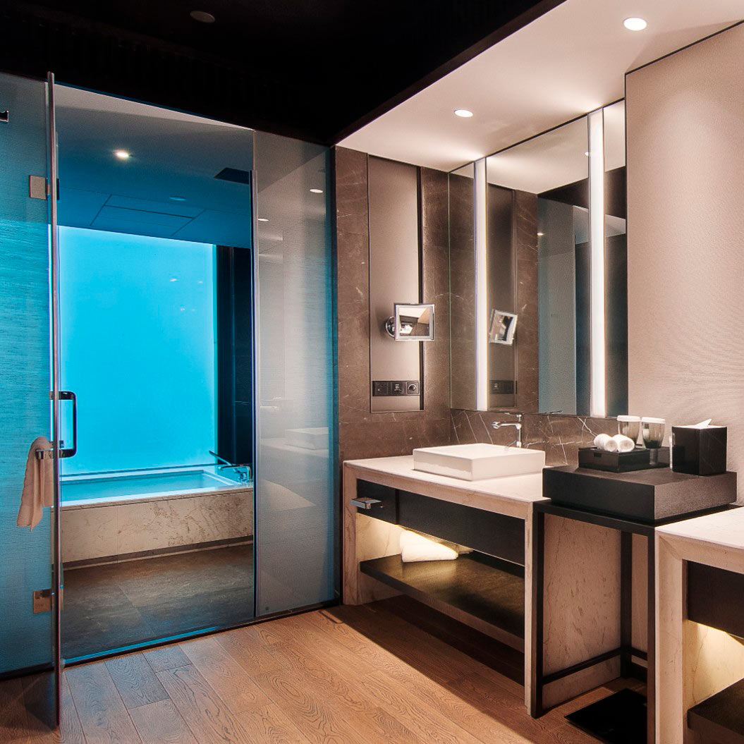 8W LED-alasvalo KAJO-01 harjattu teräs, ~700lm, 3-CCT 3000-4000-5000K, IP54, himmennettävä