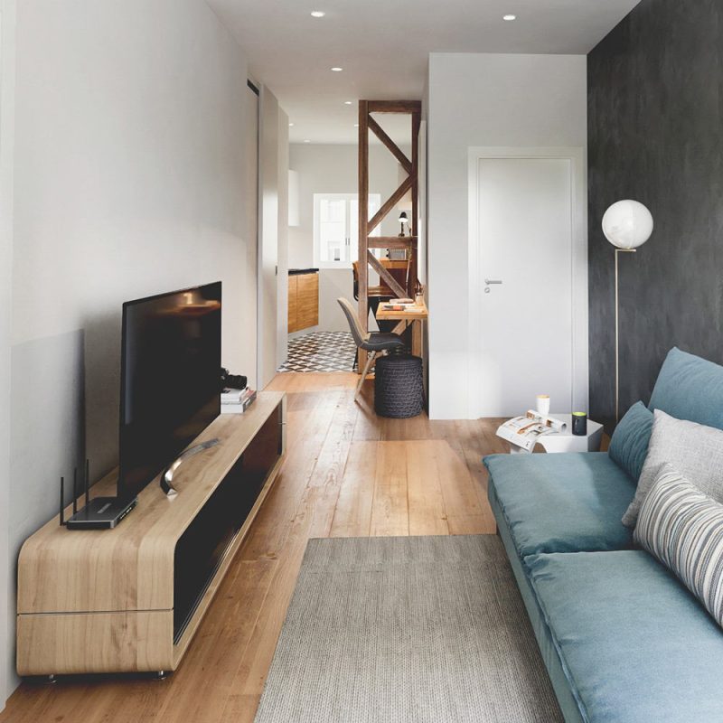 8W LED-alasvalo KAJO-01 harjattu teräs, ~700lm, 3-CCT 3000-4000-5000K, IP54, himmennettävä