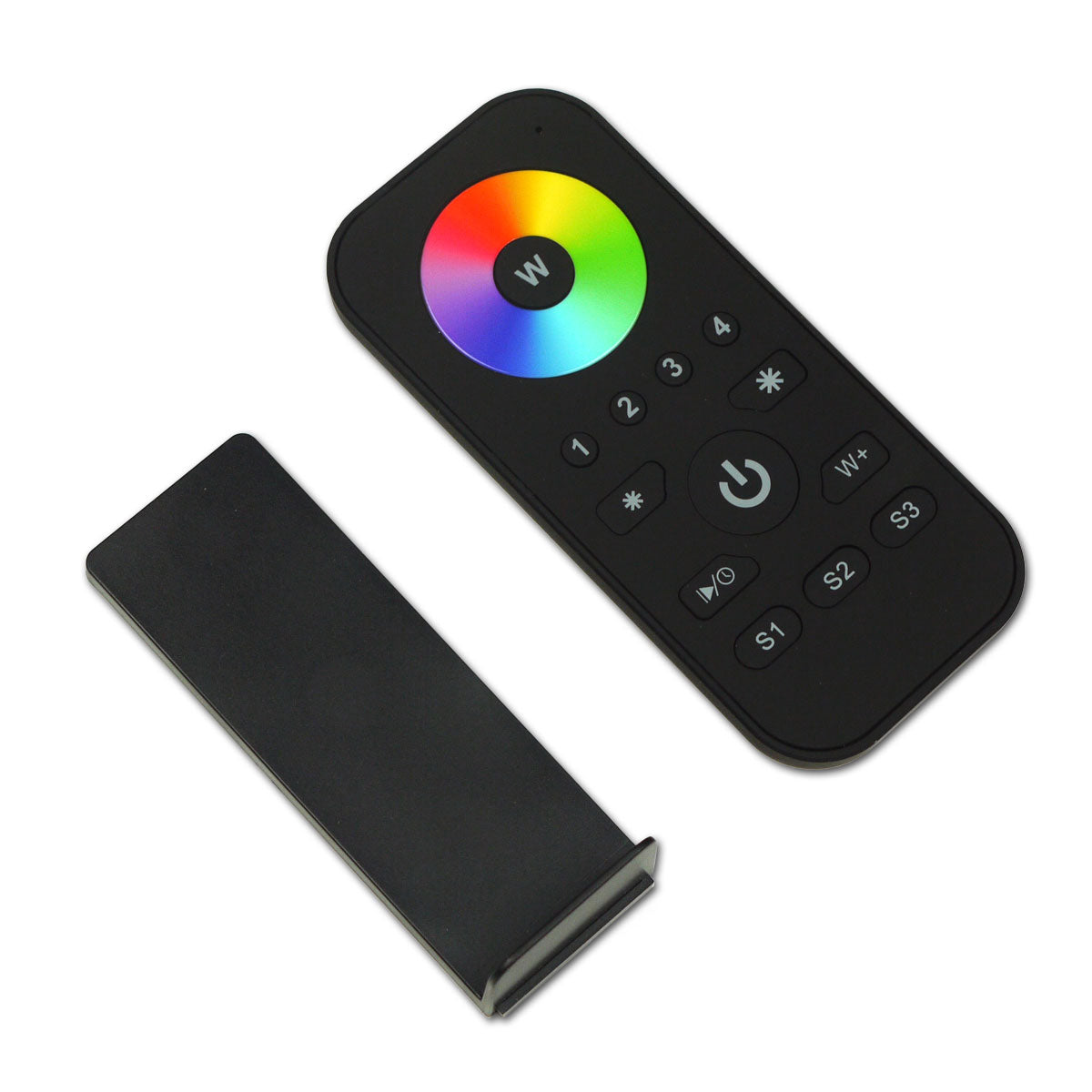 kaukosäädin-led-RGB-säätöön-ja-himmennykseen-pidikkeellä