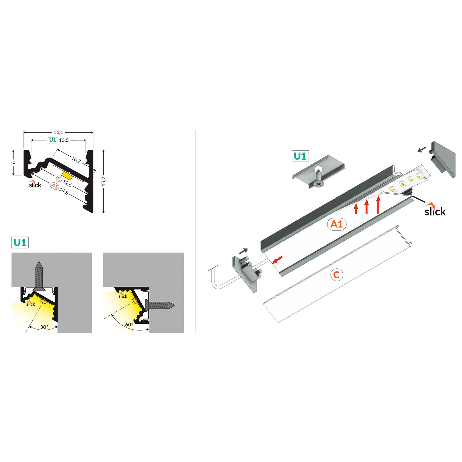 kulma10v2-led-profiilin-mitat