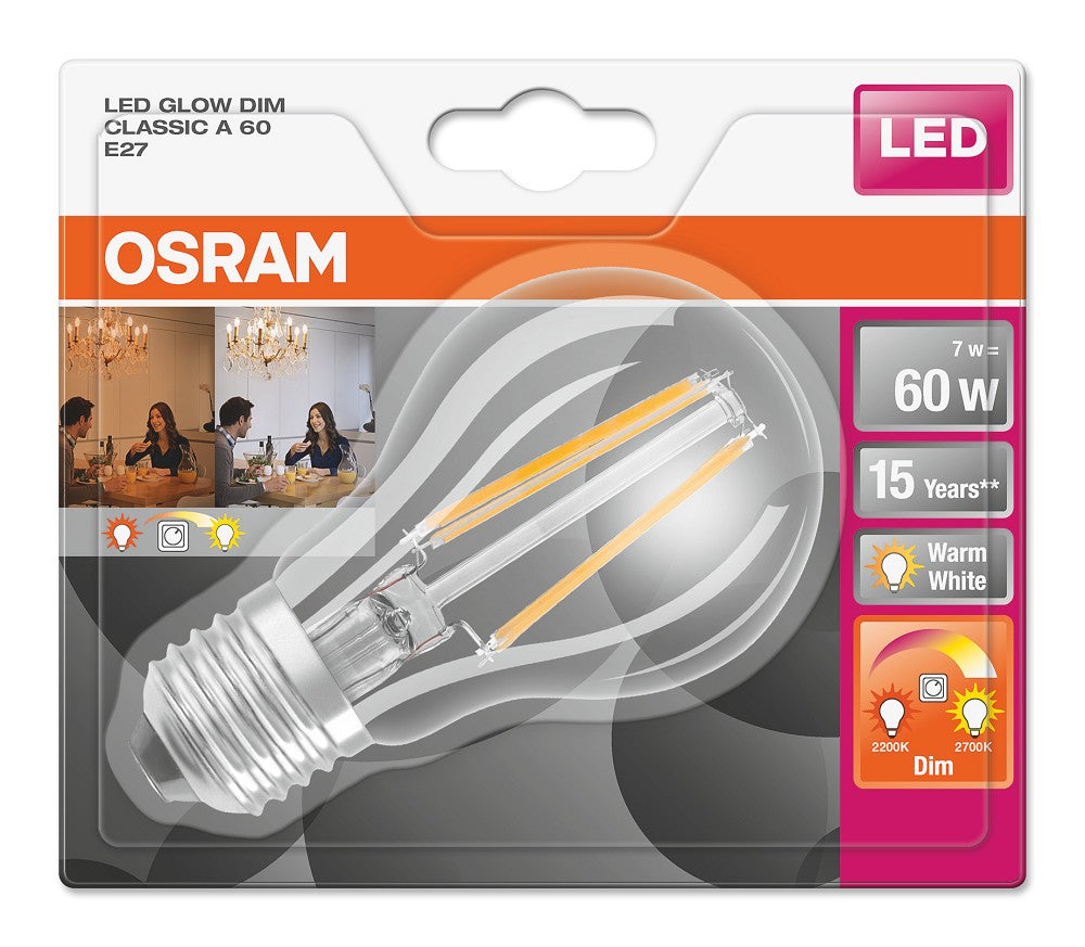 led glow dim classic A 60 E27 tuotepaketti
