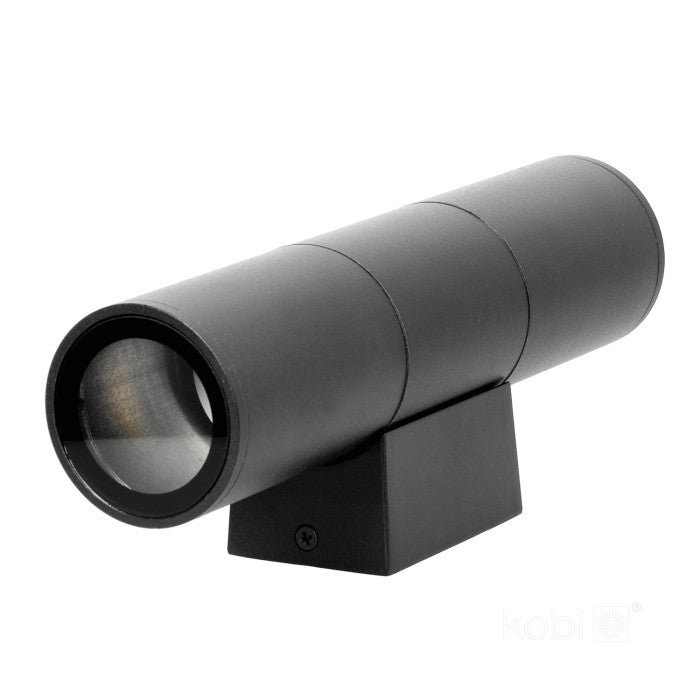 LED-Seinävalaisin QUERK 3 ylös/alas, musta IP54