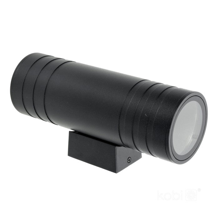 LED-vägglampa QUERK 5 upp/ner, svart IP54