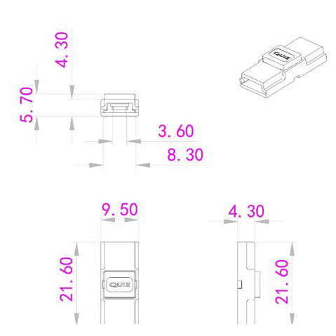 liitin-8mm-led-nauha+nauhat-mittakuva