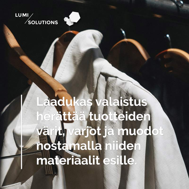 Lumisolutions LED-valaistus myymälöihin ja toimistoihin