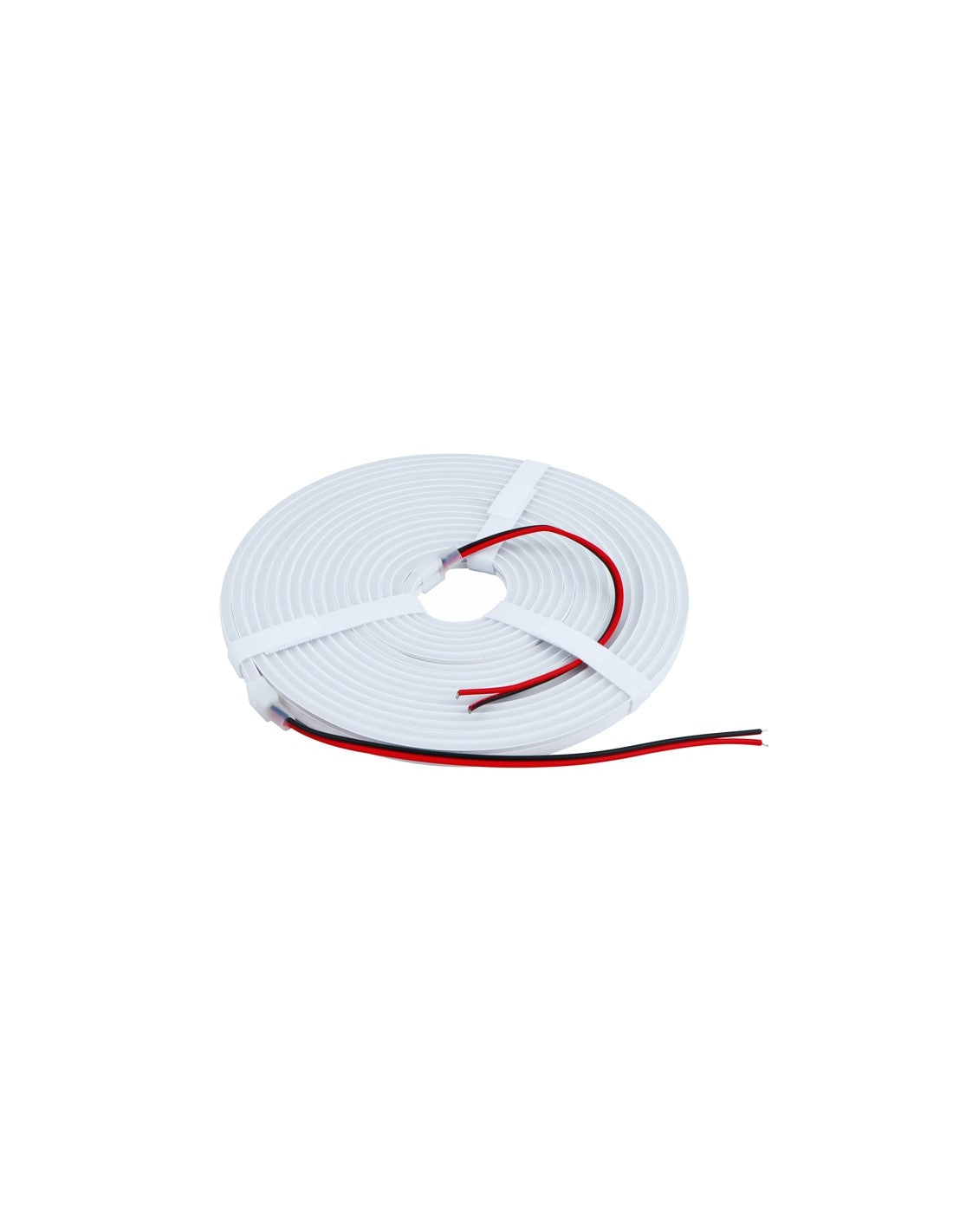 NEON FLEX 4x8mm kosteussuojattu LED-valonauha 24V, 5m, IP67, valkoinen muovi rullalla.