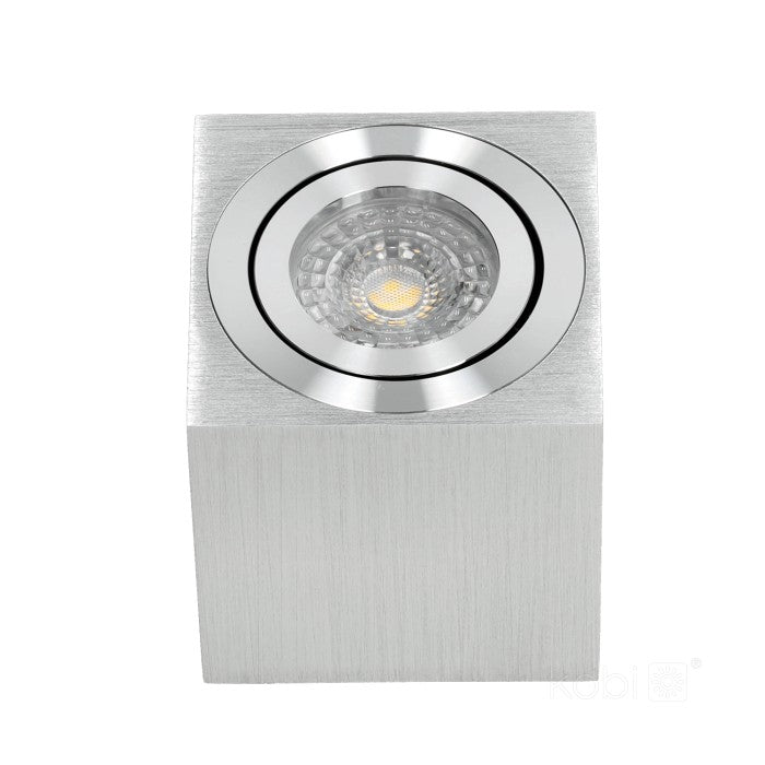 Ceiling light OH37 GU10 max. 35W brushed steel, square