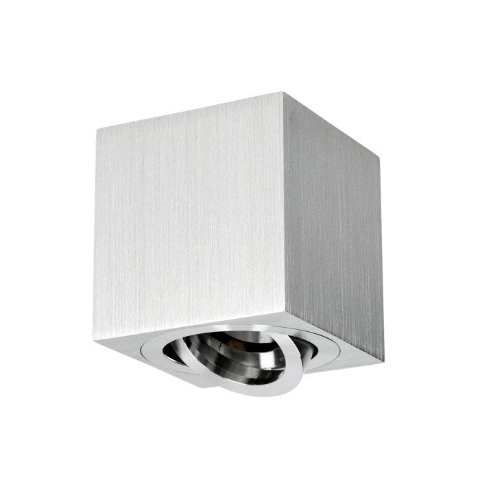 Ceiling light OH37 GU10 max. 35W brushed steel, square