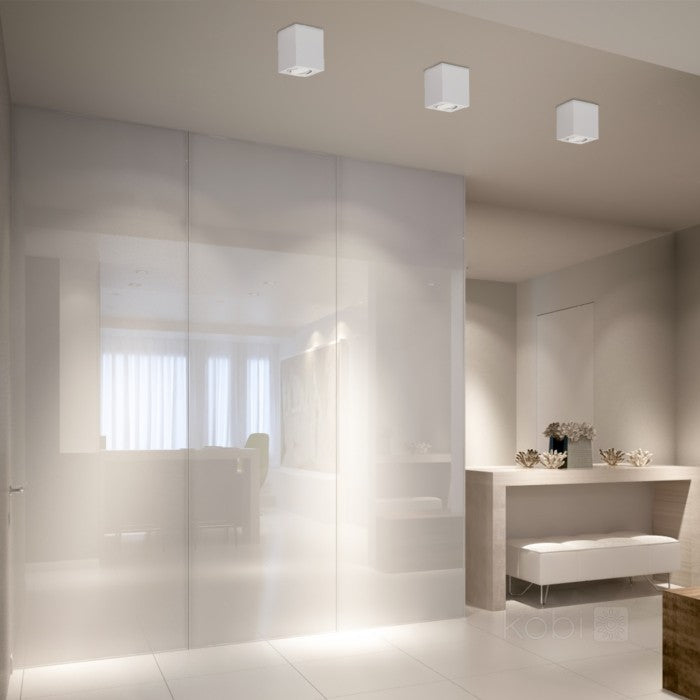 Ceiling light OH37 GU10 max. 35W white, square