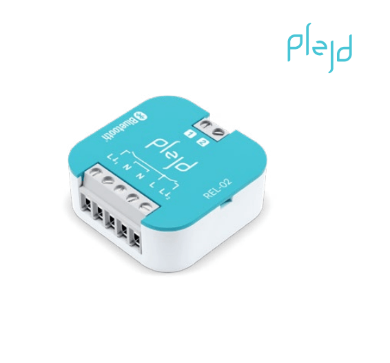 Plejd REL-02 Bluetooth kaksoisrele 230V valaistuksen ohjaukseen ja sähkökuormien hallintaan.