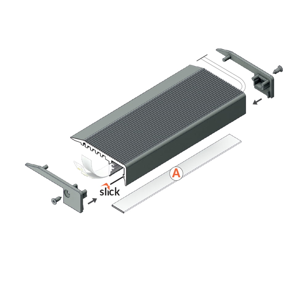 porras10 DOWN-led-profiili-tarvikkeet