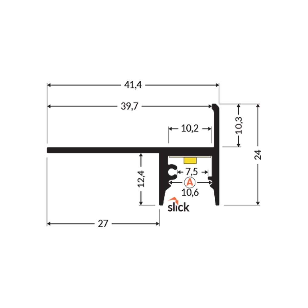 porras10-LAATTA-led-profiili-mittakuva