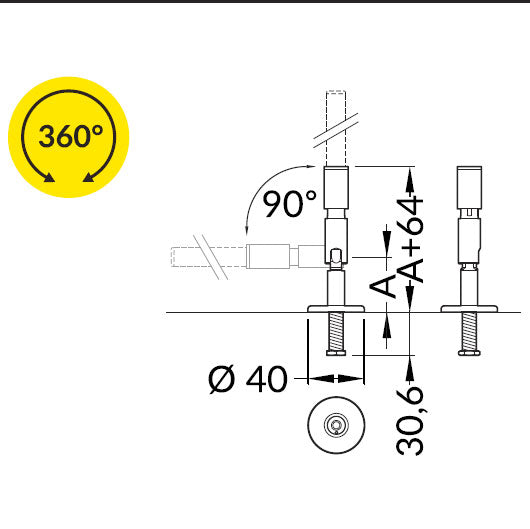 pyörö8-seinäkiinnike-nivelellä-ruuvikierteellä