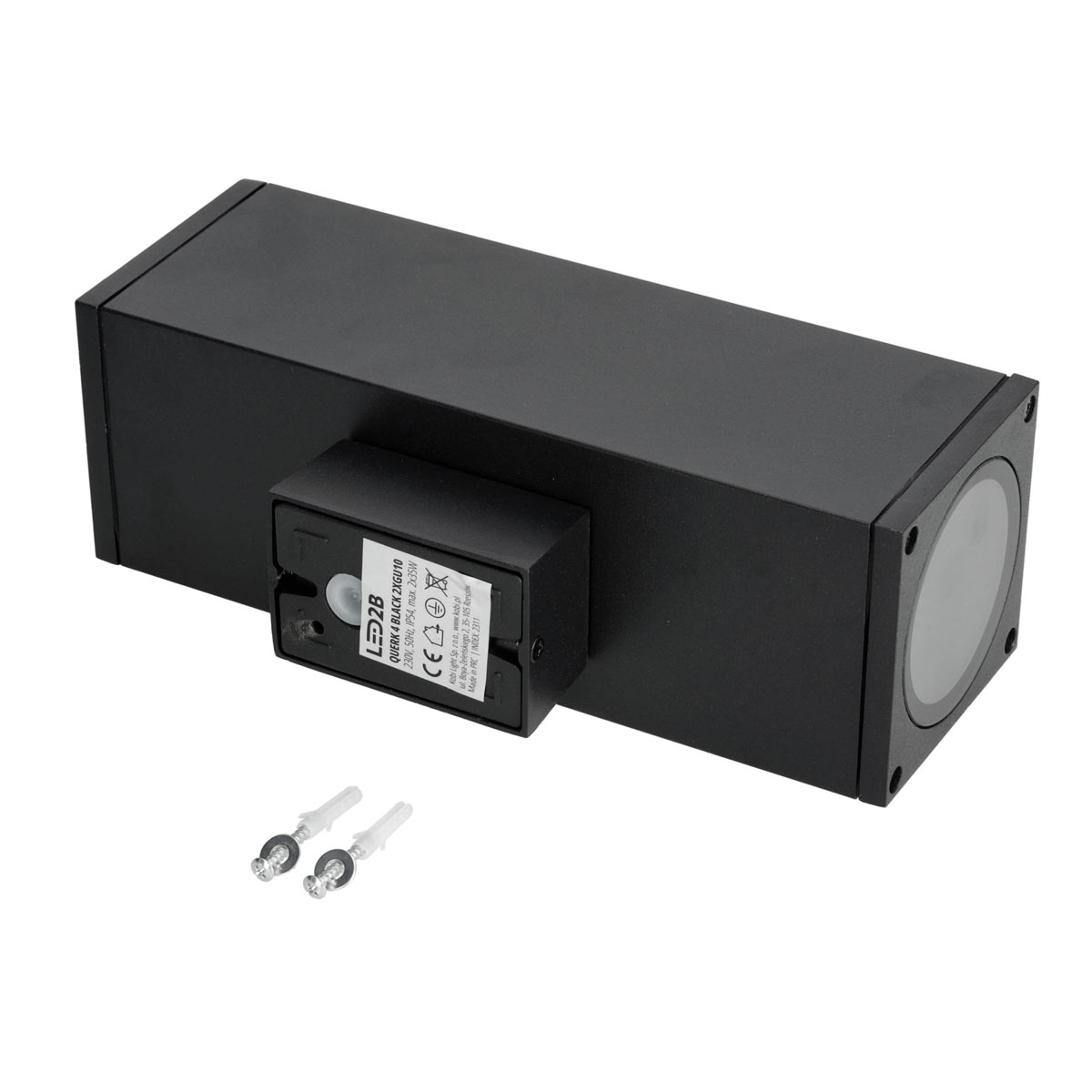 LED-Wall luminaire QUERK 4 up/down, black IP54