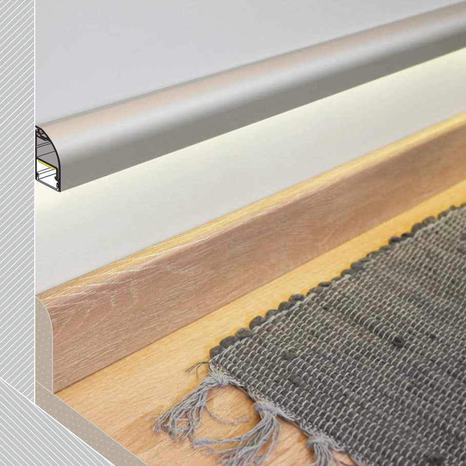 SEINÄ10 LED-alumiinilista epäsuoraan valaistukseen LED-nauhalle