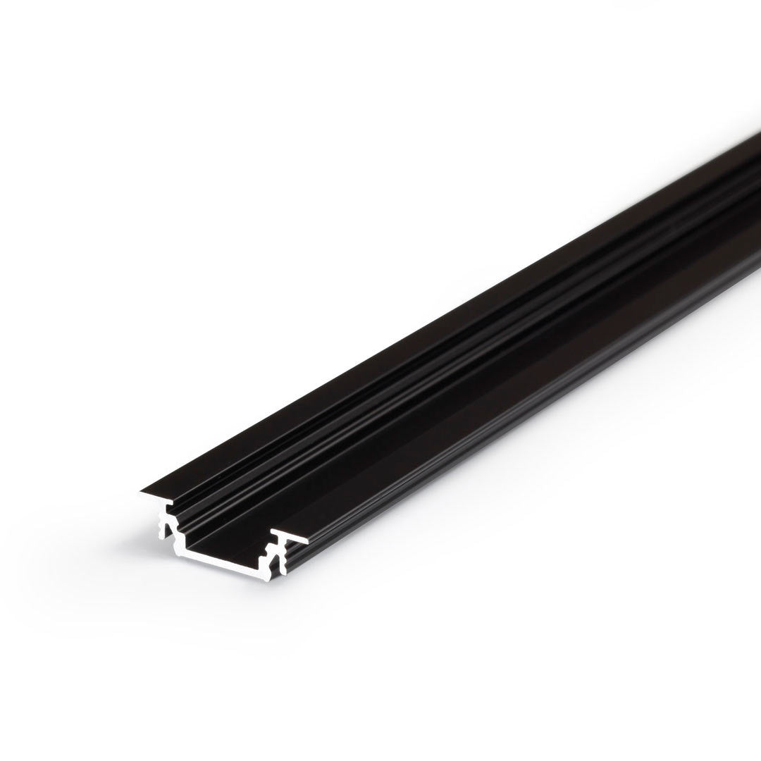 URA10 uppoasennettava LED-profiili musta