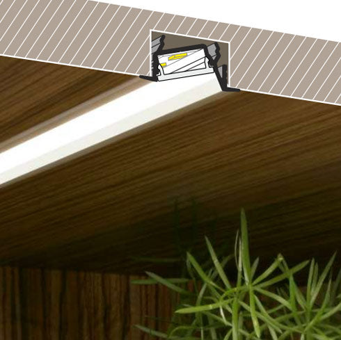 viisto-uppo14-led-profiili-kirjahyllyssä