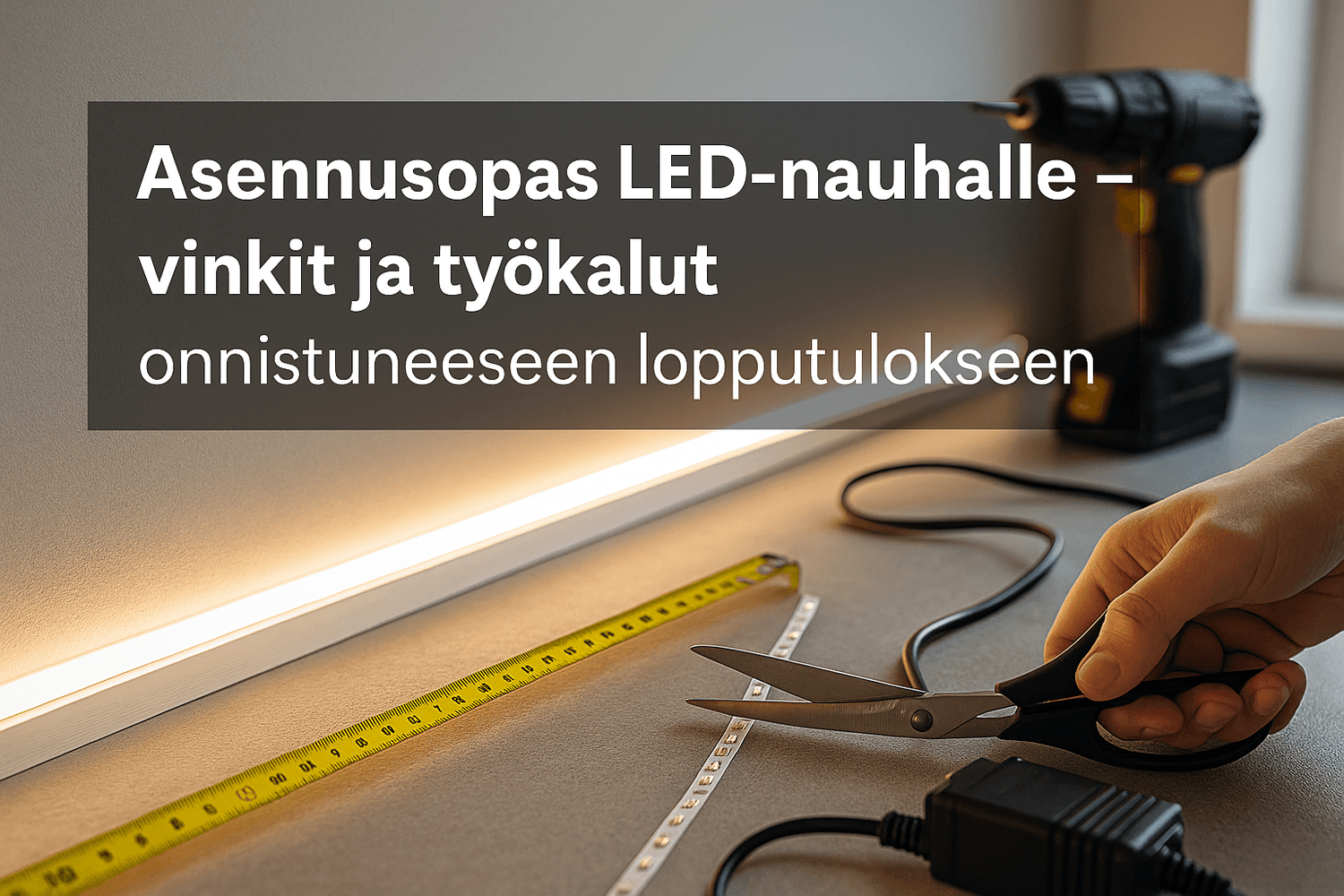 Asennusopas LED-nauhalle – vinkit ja työkalut onnistumiseen