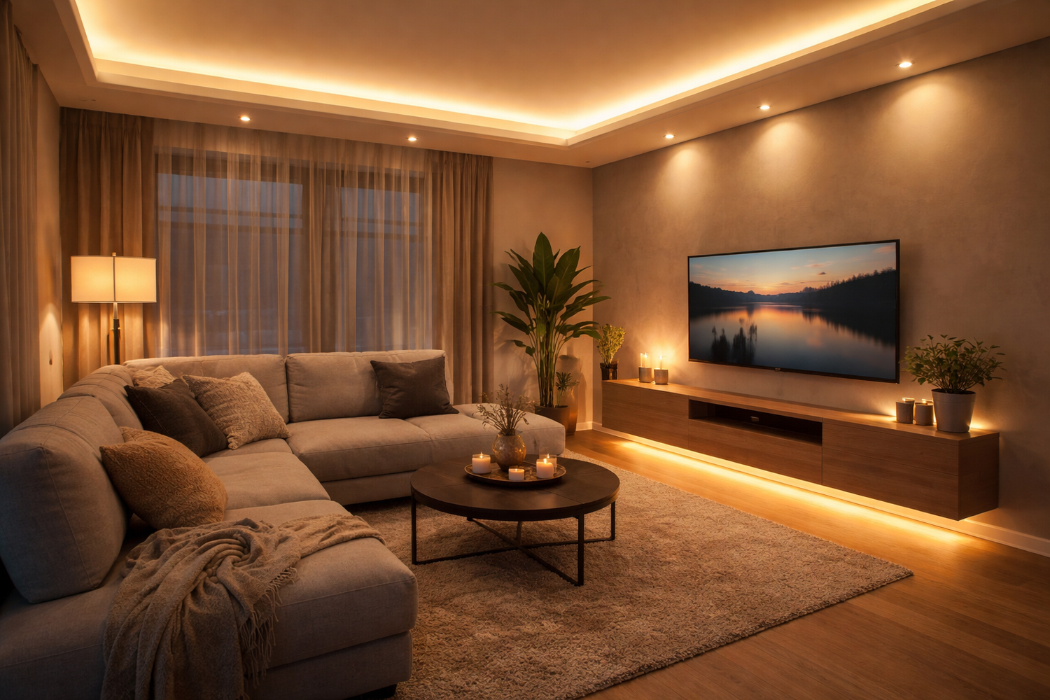 Itseliimautuva LED-nauha helppoon asennukseen ja täydelliseen valoviivaan