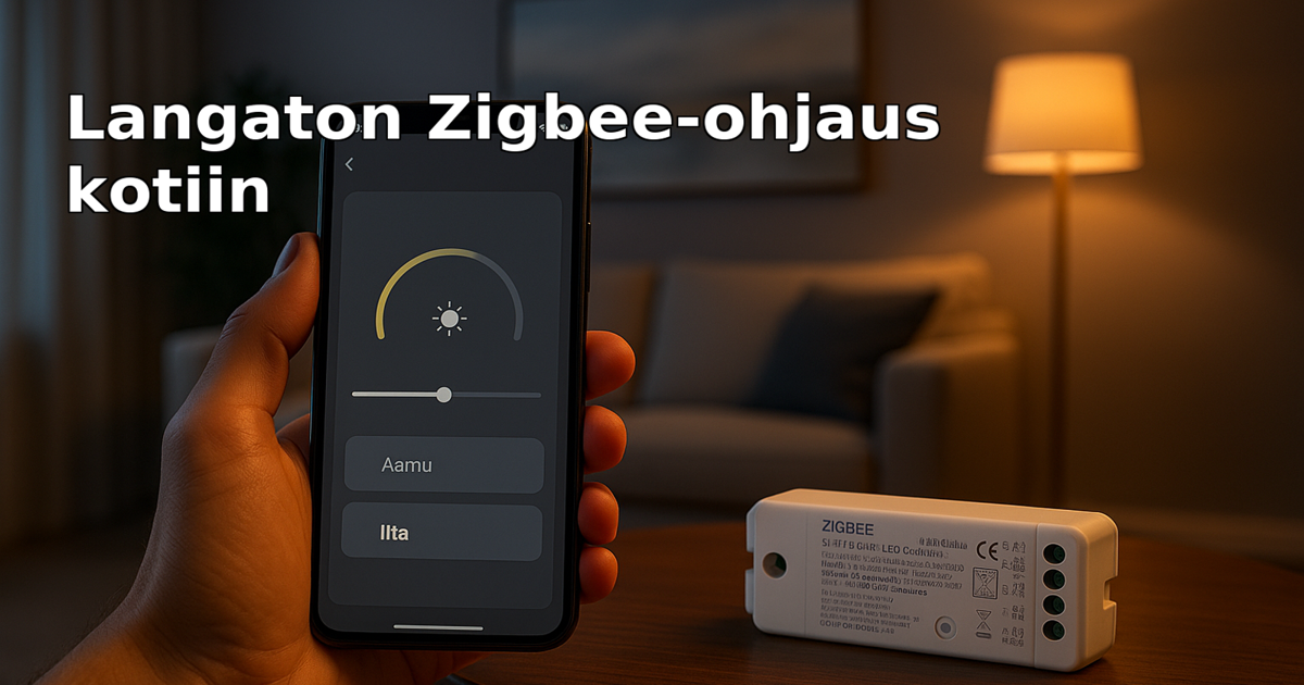 Langaton Zigbee-ohjaus LED-valoille – mukavuutta arkeen