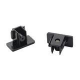 1-vaihekiskon päätypalat musta väri, mitat 0,4x3,5x1,8 cm, yhteensopivat SLV 1-vaihekiskon kanssa.