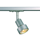 PURI LED-valaisin 1-vaihekiskoon, hopea harmaa GU10 valaisin, käännettävä ja kompakti malli.