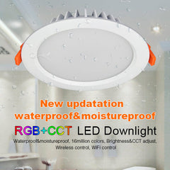 15W RGB+CCT kosteussuojattu LED-alasvalo IP54 2100lm - WiFi - Smart LED 2.4G