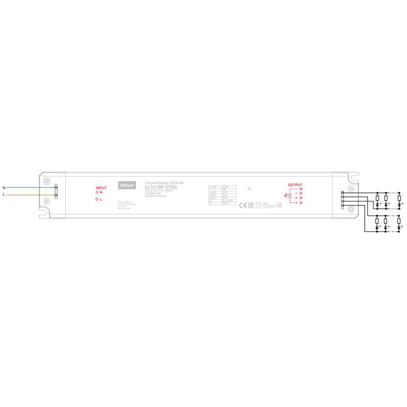 180w-24v-LED-muuntaja-HELVAR-asennus