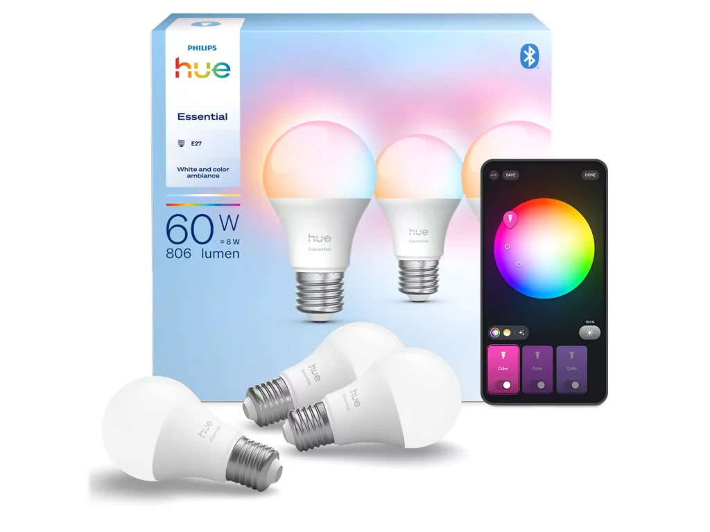 Philips Hue E27 älylamppu – White and Color Ambiance, 806 lm, 3 kpl
