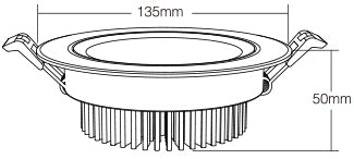 9W-cct-rgb-spottivalaisin-mitat